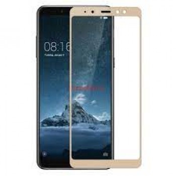 Защитное стекло Samsung Galaxy A8s 2018 золото 5D