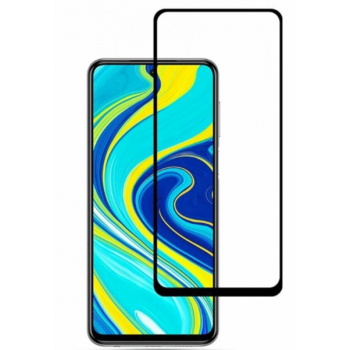 Защитное стекло Xiaomi Redmi Note 9S, Note 9 Pro, Note 9 Pro Max (черный) 5d
