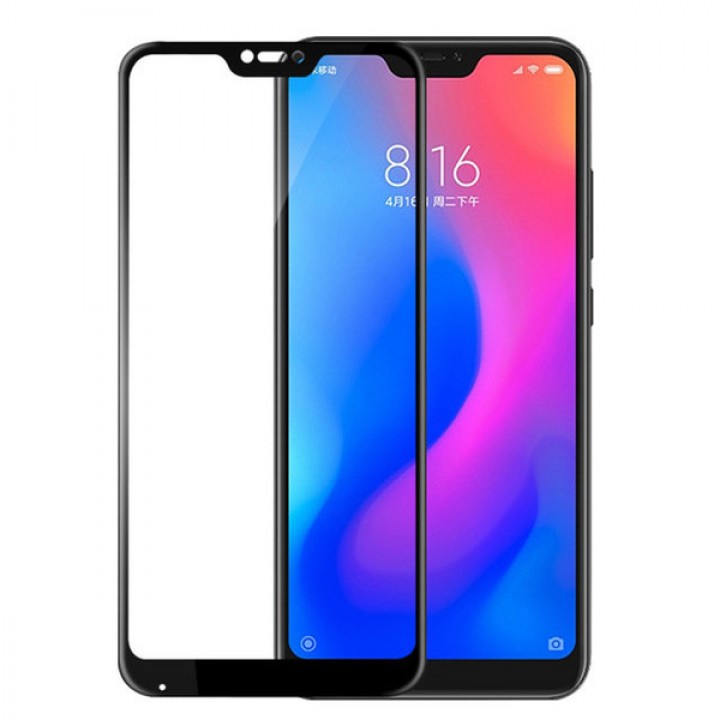 Защитное стекло Xiaomi Mi A2 Lite, Redmi 6 Pro (черный) 5d