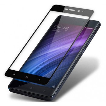 Защитное стекло Xiaomi Redmi 4X (черный) 5d