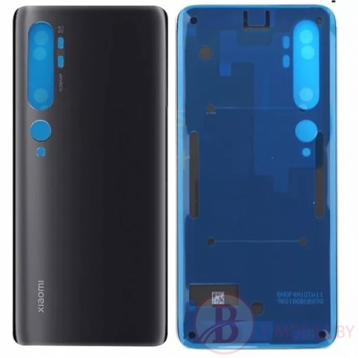Задняя крышка (стекло) для Xiaomi Mi Note 10 международная версия (черный)